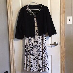 Like New Ladies Dressy Tank dress with matching Bolero Jacket 14W